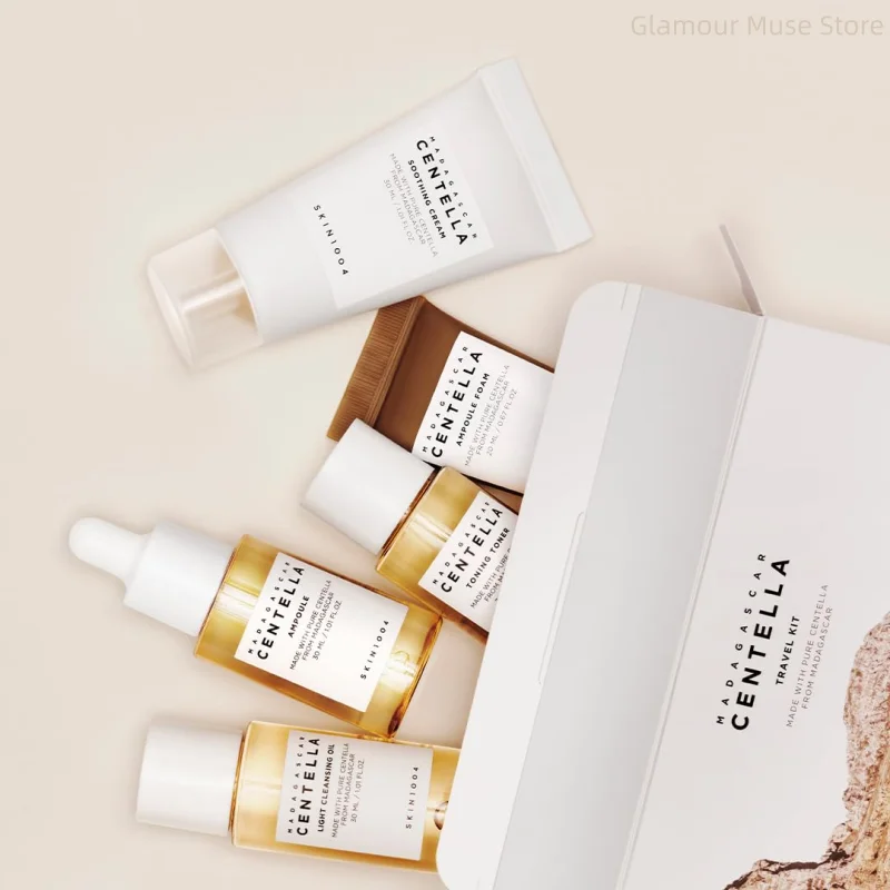 Korean Centella Mini Skincare Travel Set – Hydrating & Soothing 5pcs Kit
