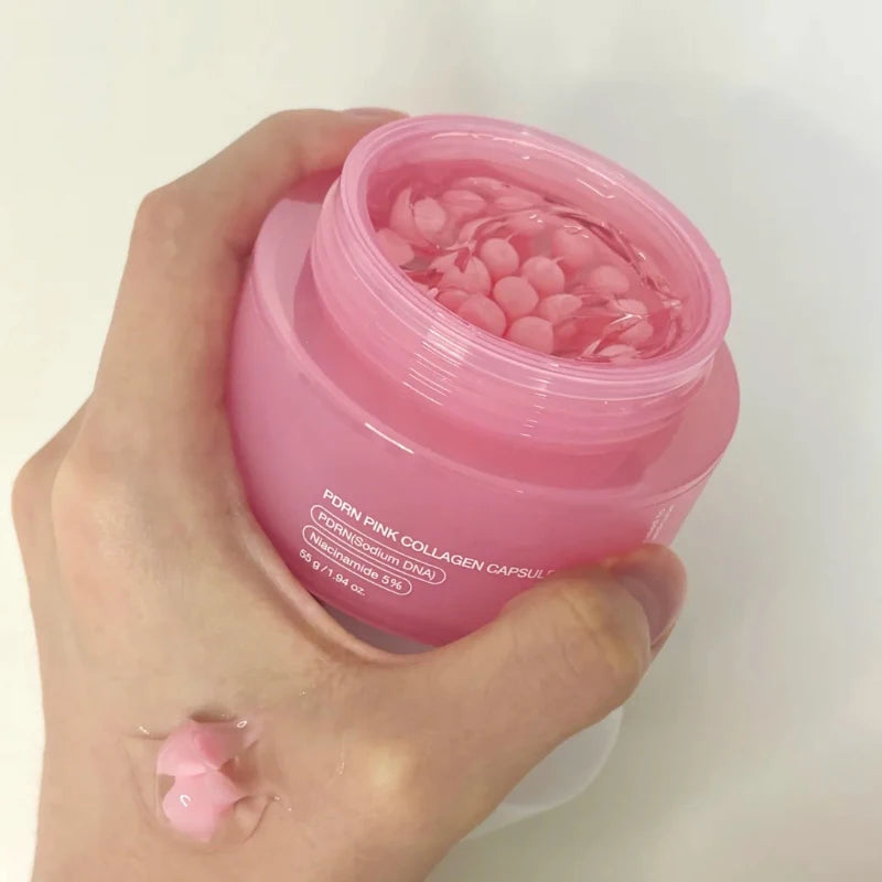 Medicube Korean PDRN Pink Collagen Capsule Cream with Niacinamide – Lightweight Brightening Face Moisturizer