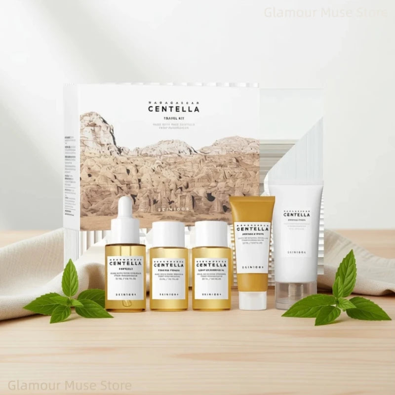 Korean Centella Mini Skincare Travel Set – Hydrating & Soothing 5pcs Kit