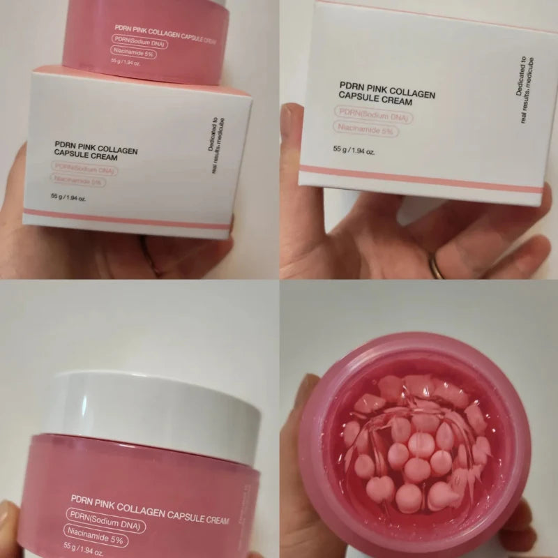Korean Pink Collagen Capsule Cream – Glass Skin Moisturizer