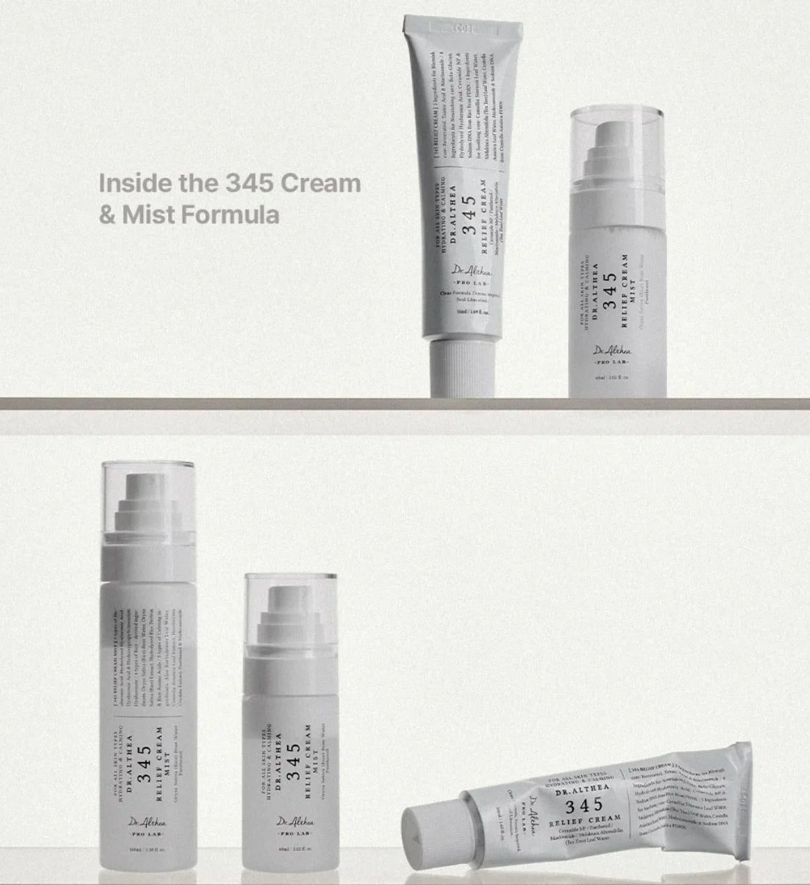 Original Dr.Althea 345 Relief Cream Mist 147 – Hydrating Moisturizing Korean Essence Facial Spray