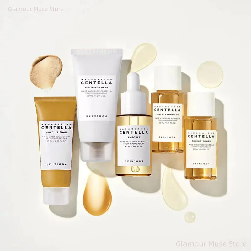 Korean Centella Mini Skincare Travel Set – Hydrating & Soothing 5pcs Kit